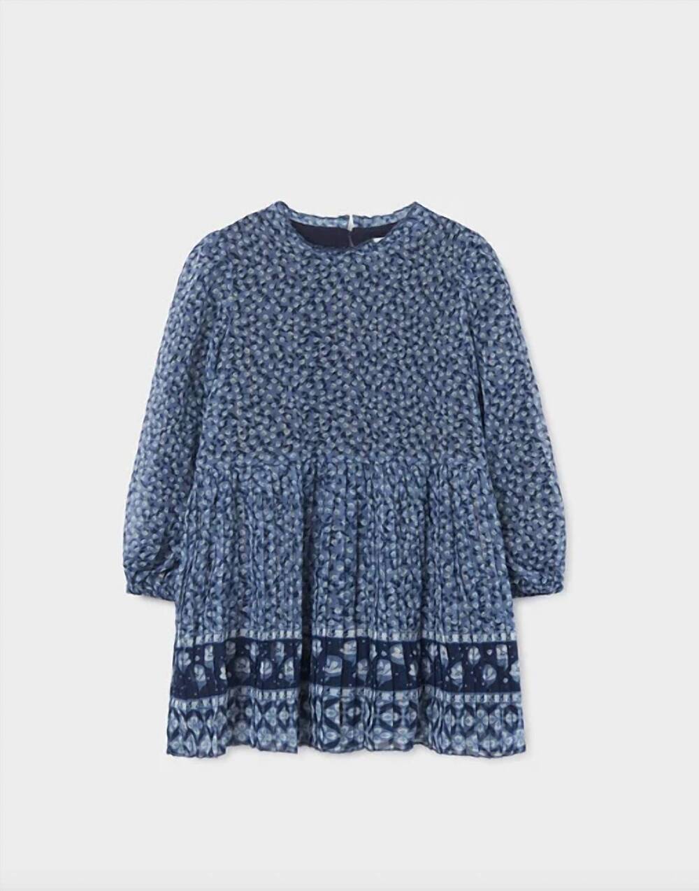 NEW MAYORAL girls pleated dress in blue